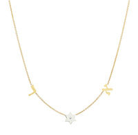 Taly Initials and Symbol Diamond Necklace