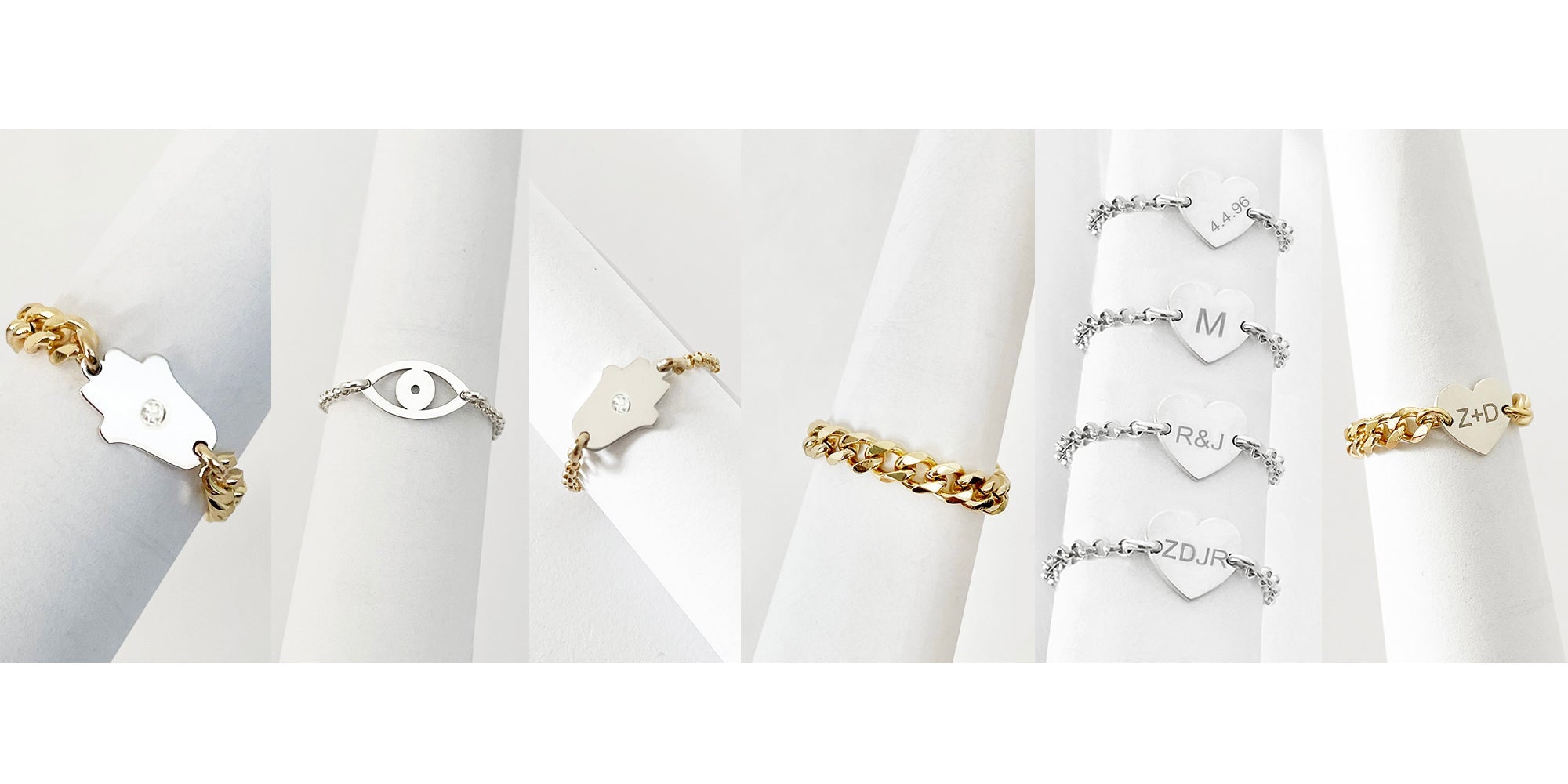 Anna Heart Personalized Chain Ring