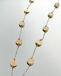 Sandy Personalized Round Disc Necklace