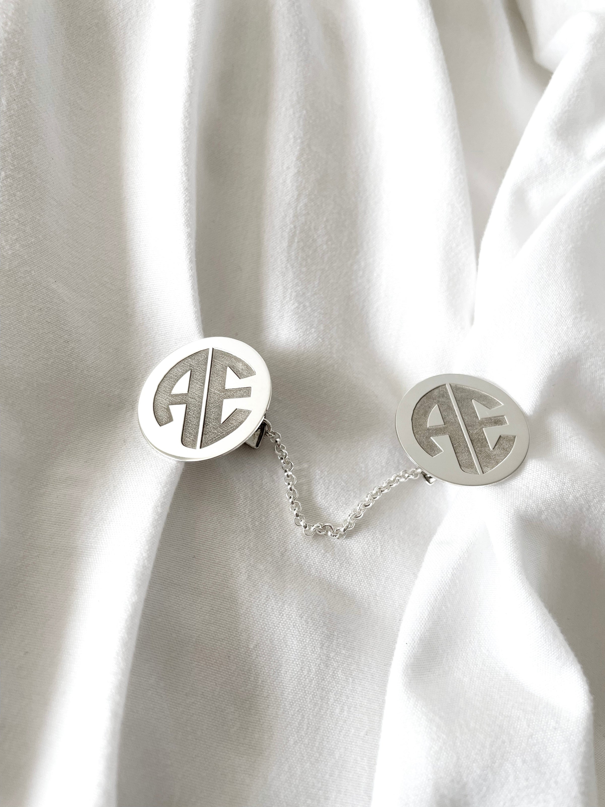 Tallit Clip Classic Initial Monogram