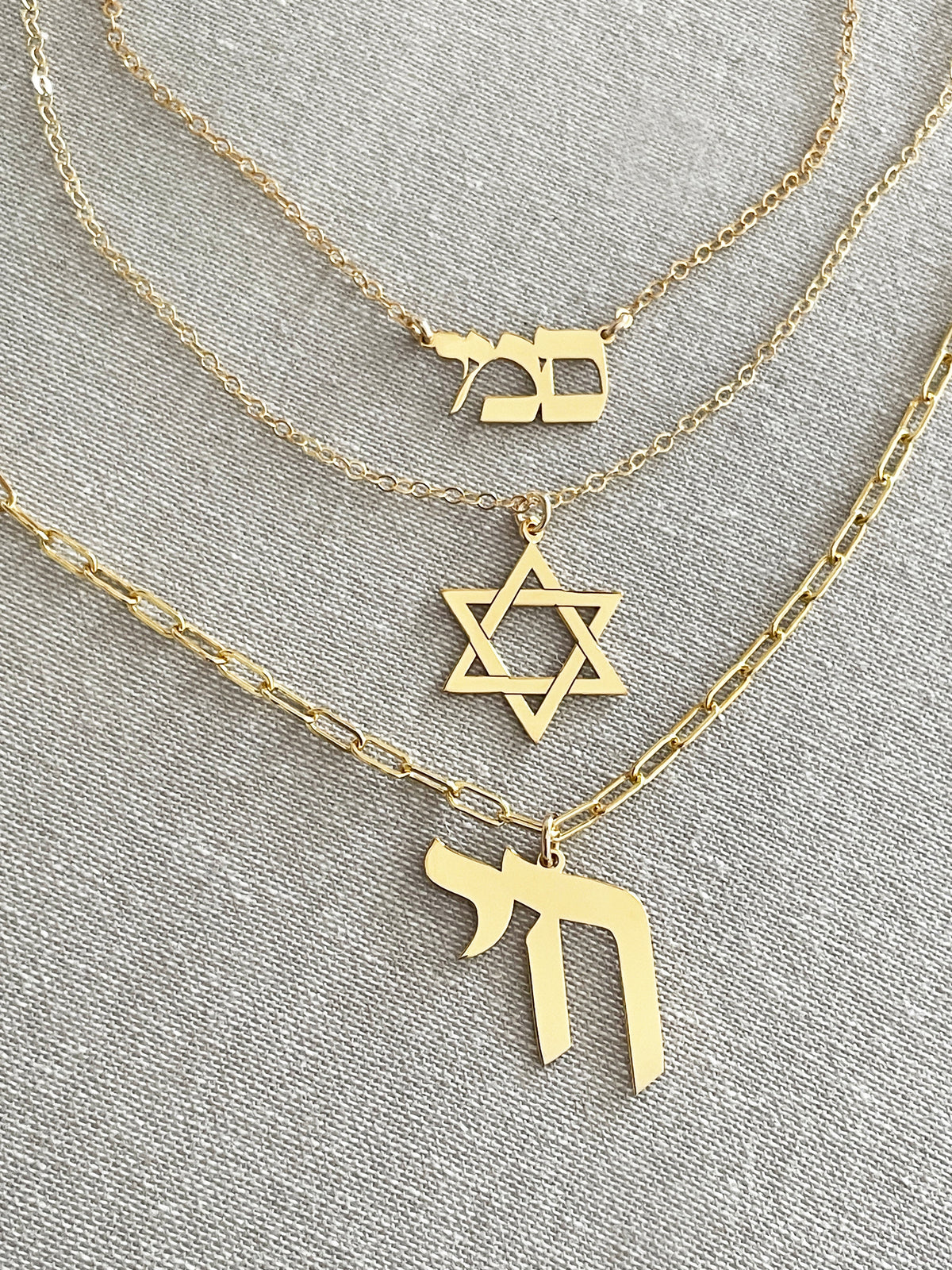 Omer Chai Paperclip Necklace