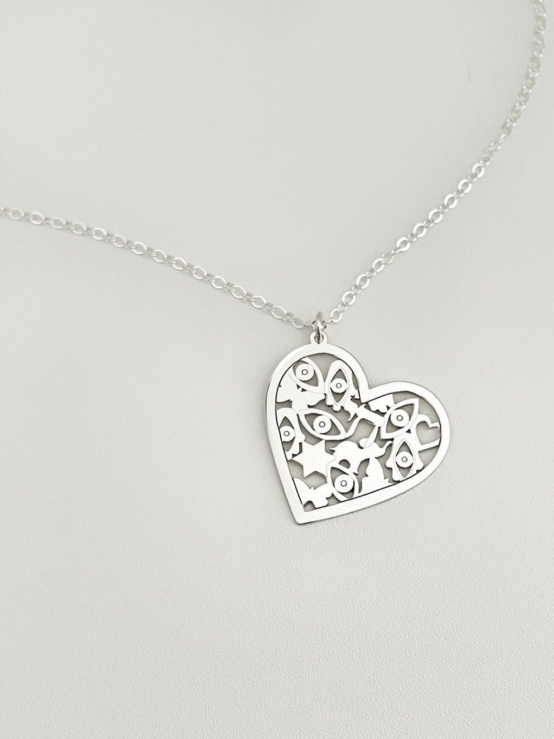 Mia Good Luck Heart Necklace