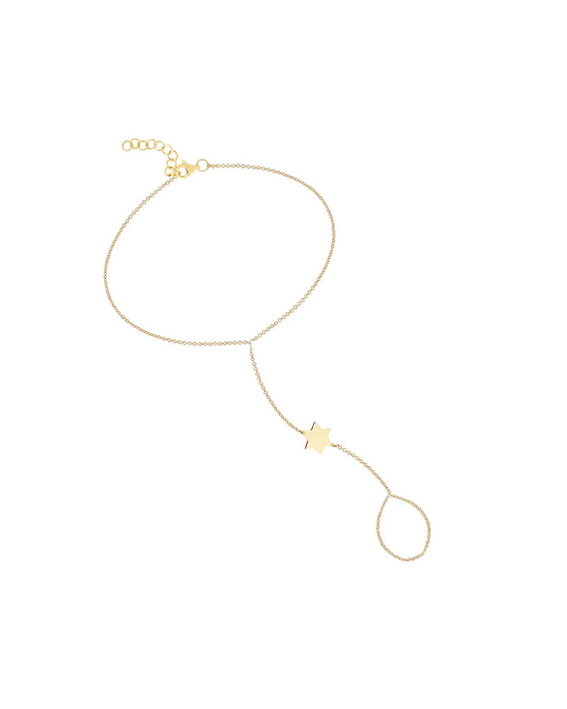 Star of David Ring Bracelet