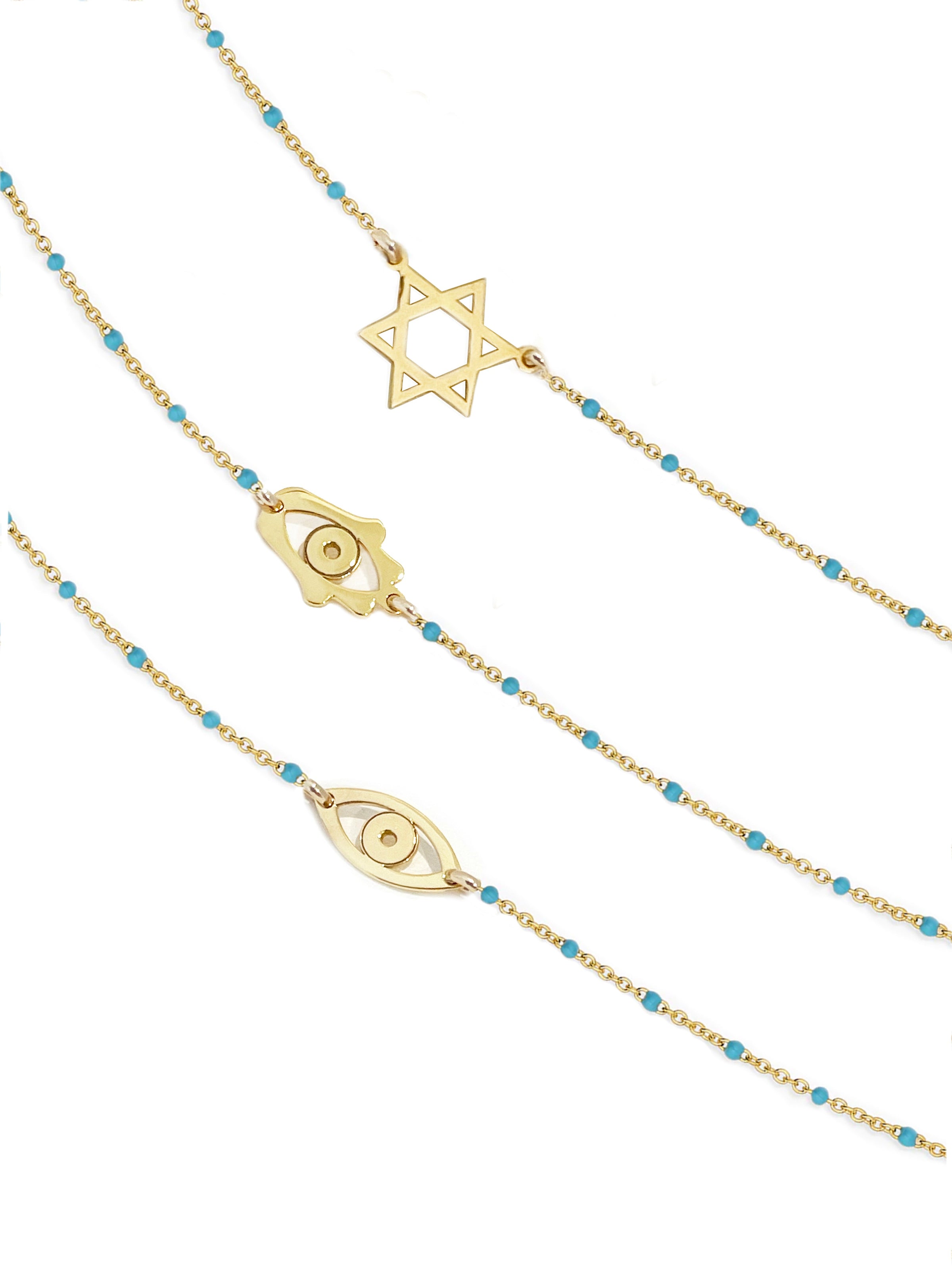 Turquoise Mini Charm Necklaces