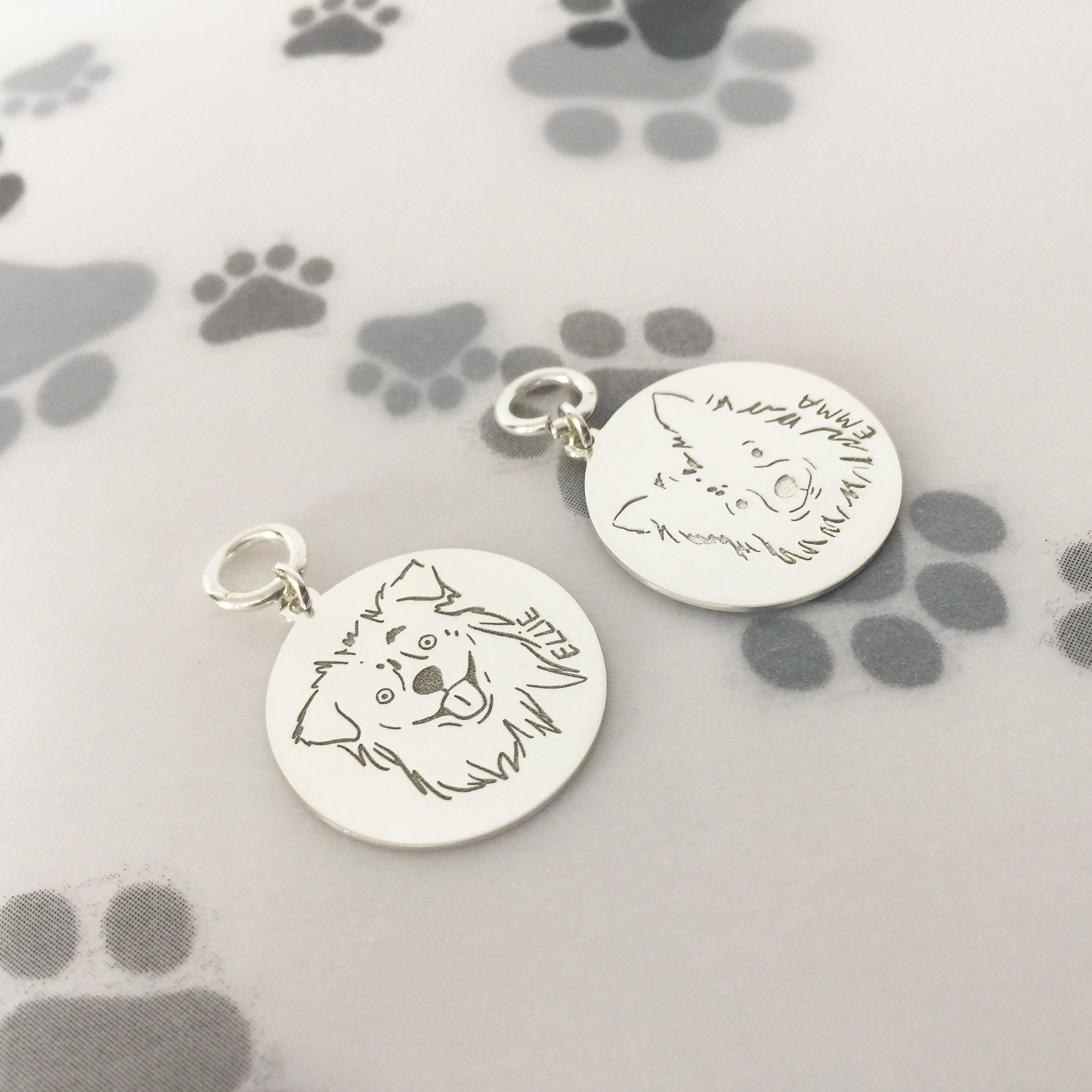 Custom Pet Portrait ID Tag