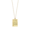 Calendar Diamond Charm Necklace