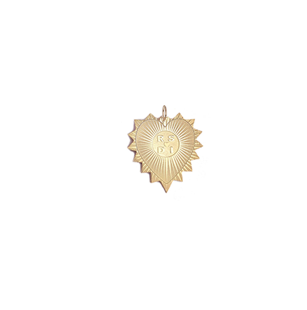 Personalized heart Charm