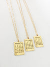 Calendar Diamond Charm Necklace