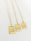 Calendar Paperclip Chain Necklace