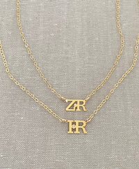 Liran Initials Diamond Necklace