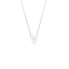 Mijal Diamond Heart Initial Necklace