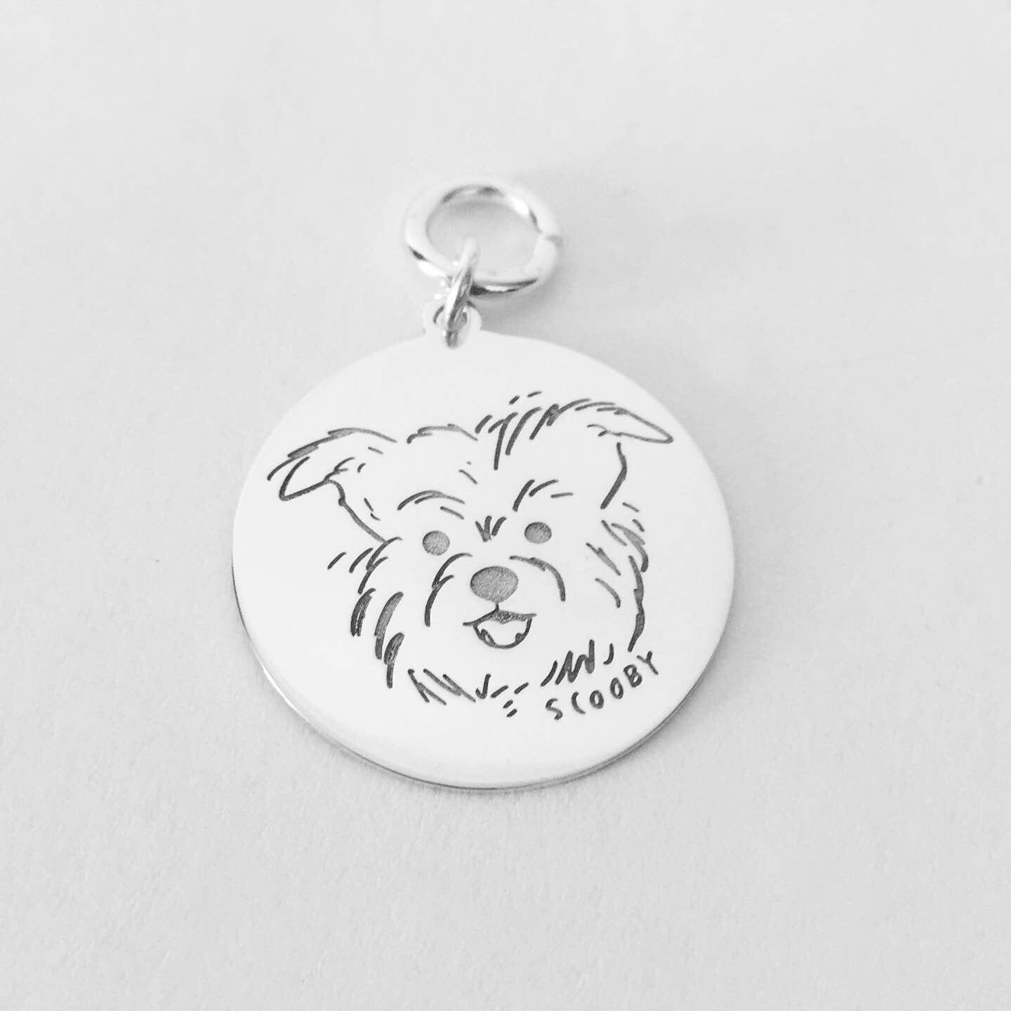 Custom Pet Portrait ID Tag