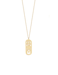 Shaked Diamond Initial Good Luck Necklace
