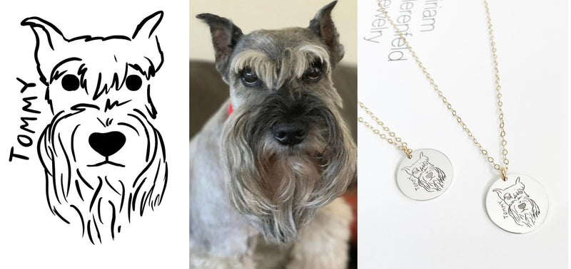 Custom Pet Portrait Necklace