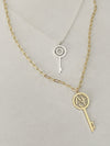 Atlas Initial Key Necklace